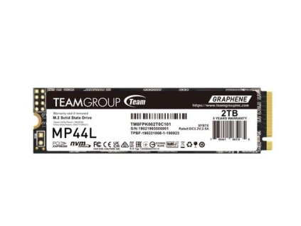 TEAMGROUP MP44L SSD NVMe M.2 2TB PCIe 4.0 Gen4x4 2280 (čtení max. 4800MB/s, zápis max. 4400MB/s)