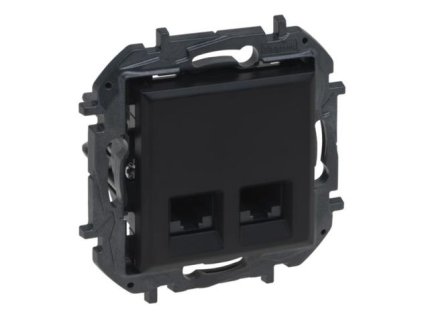 LEGRAND Zásuvka NILOE Step 2xRJ45 C5E UTP černá