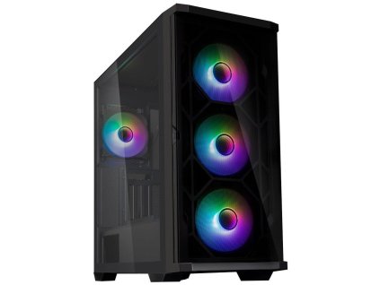 Zalman skříň Z10 Duo / ATX / 4x120 mm ARGB fan / 2xUSB 3.0 / USB-C / tvrzené sklo