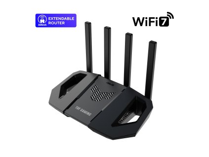 ASUS TUF-BE3600 (BE3600) WiFi 7 Extendable Gaming Router, 2.5G porty, AiMesh