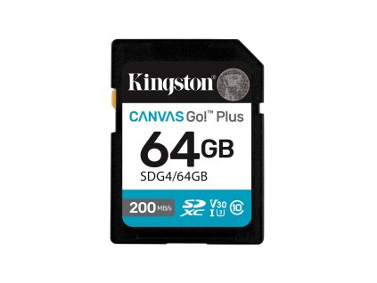 Kingston Canvas Go Plus/SDXC/64GB/UHS-I U3 / Class 10