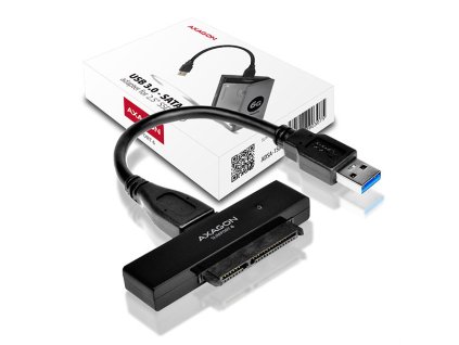 AXAGON ADSA-1S6, USB 3.2 Gen 1 - SATA 6G SSD/HDD adaptér vč. 2.5'' pouzdra