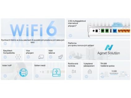 TP-Link EX820v - AX6000 Dual-Band Wi-Fi 6 VoIP Router (1x 2,5G WAN 1x2,5GLAN 3xGLAN)