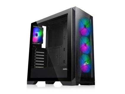 EVOLVEO Ptero Q2G, ATX/4x ARGB 120/sklo čelo+bok