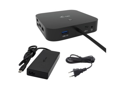 I-tec USB-C HDMI + Dual DP Docking Station with Power Delivery 100 W + i-tec Universal Charger 112 W