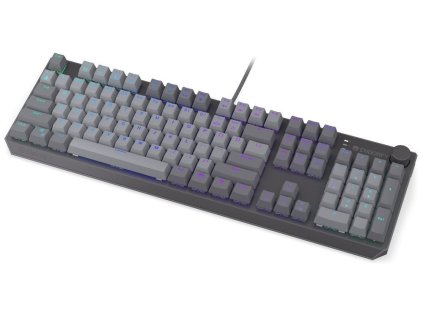 Endorfy Thock V2 Klávesnice, herní, drátová, mechanická, Endorfy Red, US layout, ARGB, hliníková konstrukce, USB, šedá