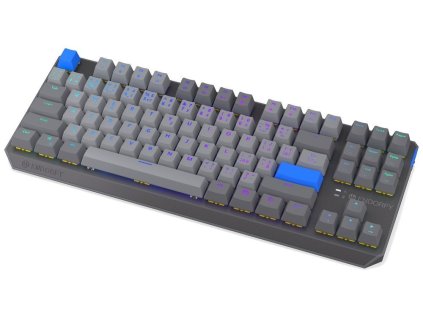 Endorfy Thock V2 TKL Wireless Klávesnice,herní,bezdrátová,mechan.,Endorfy Yellow,CZ/SK layout,TKL,ARGB,hliník.,BT,2,4GHz USB,šedá