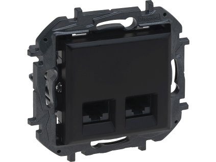 LEGRAND Zásuvka NILOE STEP NILS-2XRJ45 C6 UTP černá