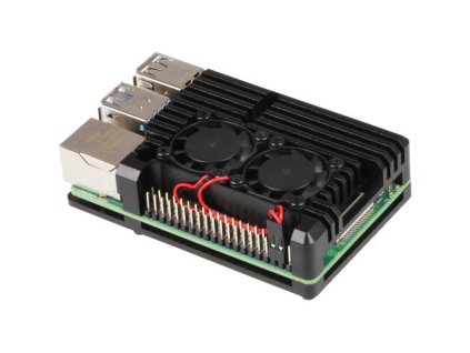 JOY-IT RASPBERRY PI case Armor Fan pro Raspberry Pi 4 B, černá