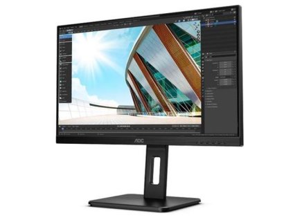 AOC LCD 27" U27P2, IPS 4K / 3840x2160@60Hz / 4ms / 50mil:1 / 2xHDMI / DP / 4xUSB / pivot / repro