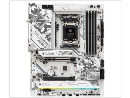 ASROCK B650 STEEL LEGEND WIFI (AM5, amd B650, 4xDDR5, PCIE 5.0, HDMI +DPort, 4xSATA3 +3xM.2, USB3.2 G2x2, GLAN 2,5G, ATX)