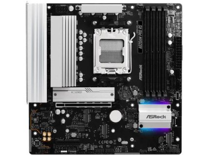 ASROCK A620AM PRO RS (AM5, amd A620A, 4xDDR5 7200MHz, PCIE 4.0, HDMI+DPort, 2xSATA3 +3xM.2, USB3.2 G1, 1x2.5GLAN, mATX)