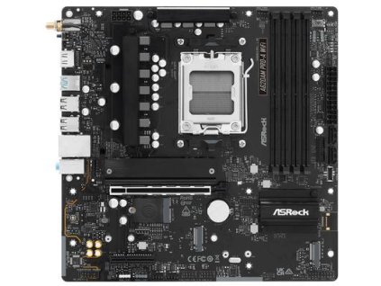 ASROCK A620AM PRO-A WIFI (AM5, amd A620A, 4xDDR5 8000MHz, PCIE 4.0, HDMI, 2xSATA3 +3xM.2, USB3.2 G1, 1x2.5GLAN, mATX)