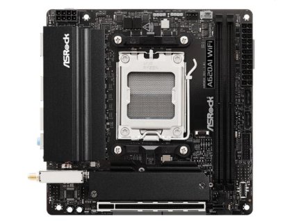 ASROCK A620AI WIFI (AM5, amd A620A, 2xDDR5 8200Nhz, PCIE 4.0, HDMI, 2xSATA3 +2xM.2, USB3.2 G2, 2xGLAN 2,5G, mini ITX)