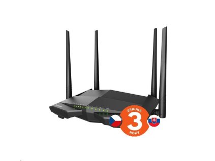 Tenda V12 - Wireless AC Dual Band VDSL2+/VDSL/ADSL Router 802.11ac/a/b/g/n,1200 Mb/s, Gigabit WAN/LAN, USB 2.0, VPN serv