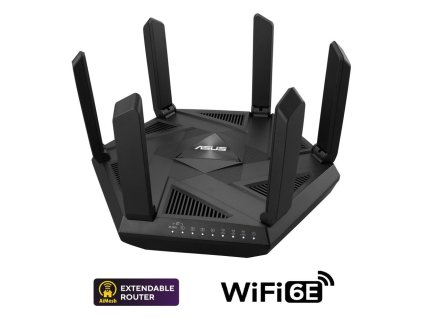 ASUS RT-AXE7800 (AXE7800) WiFi 6E Extendable Router, 2.5G port, AiMesh, 4G/5G Mobile Tethering