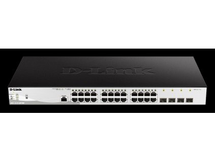 D-Link DGS-1210-28P/ME/E 24-Port 10/100/1000BASE-T PoE + 4-Port 1 Gbps SFP Metro Ethernet