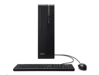ACER PC Veriton VX2720G, i3-14100,8GB DDR4,256GB M.2 SSD,Wifi,DVD±RW,USB KB+mouse,W11P,180W,Black