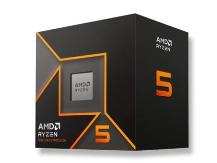 AMD cpu Ryzen 5 9600 AM5 Box (s chladičem, 3.8GHz / 5.2GHz, 6+32MB cache, 65W, 6x jádro, 12x vlákno, s grafikou), Zen5 Granite Ridger