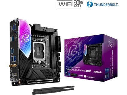 ASRock MB Sc LGA1851 B860I LIGHTNING WIFI, Intel B860, 2xDDR5, 1xThunderbolt, 1xHDMI, WiFi, Mini-ITX