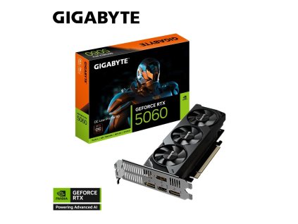 GIGABYTE VGA NVIDIA GeForce RTX 5060 Low Profile OC 8G, 8G GDDR7, 3xDP, 1xHDMI