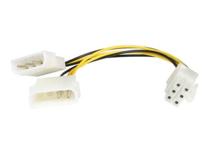 Premiumcord Redukce napájecí 5.25" Molex - 6 pin pro PCI-E grafické karty