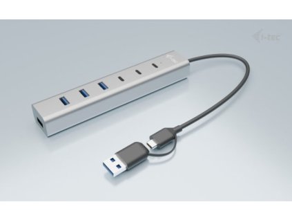 i-tec USB-C/USB-A Charging Metal HUB 7 port (3x USB-C, 4x USB-A)