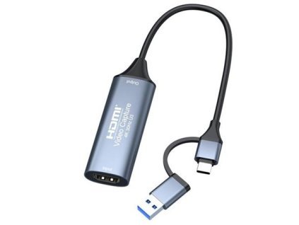 PremiumCord HDMI capture/grabber pro záznam Video/Audio signálu do počítače s konektorem USB3.0 a USB-C