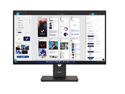 Lenovo LCD T32ud-40 31,5" IPS/3840x2160/6ms/350nits/3x USB-C/HDMI/DP/3x USB-A/RJ45/Pivot/Výškově nastavitelný/VESA/černá