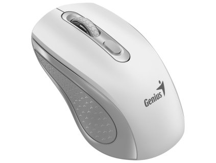 Genius NX-8025S Myš, bezdrátová, optická, 1200DPI, 4 tlačítka, tichá, Copilot, 2,4GHz, bílo-šedá