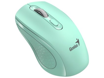 Genius NX-8025S Myš, bezdrátová, optická, 1200DPI, 4 tlačítka, tichá, Copilot, 2,4GHz, zelená (akvamarín)