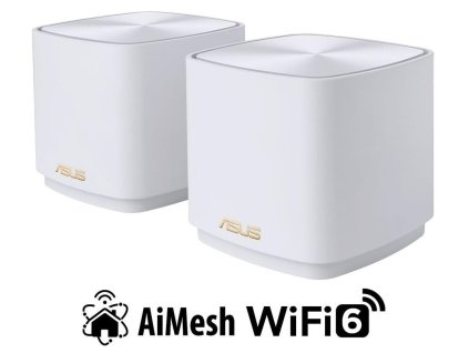 ASUS ZenWiFi XD4 Plus 2-pack white Wireless AX1800 Dual-band Mesh WiFi 6 System