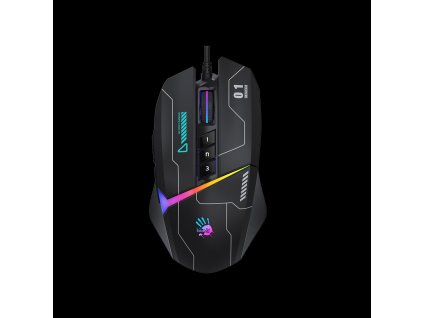 A4tech Bloody Myš W60 Max Activated, podsvícená herní myš, 12000 DPI, USB, Černá