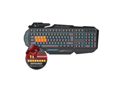 A4tech Bloody B318 podsvícená herní klávesnice, USB, CZ