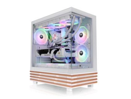 THERMALTAKE Case View 270 Plus WS ARGB, Průhledná bočnice, bílá