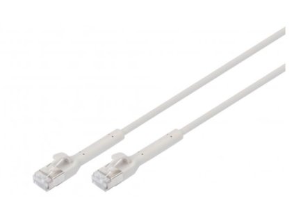 Digitus CAT 6A F-FTP ohebný propojovací kabel, Cu, TPE-LSZH AWG 32/7, délka 3 m, šedá