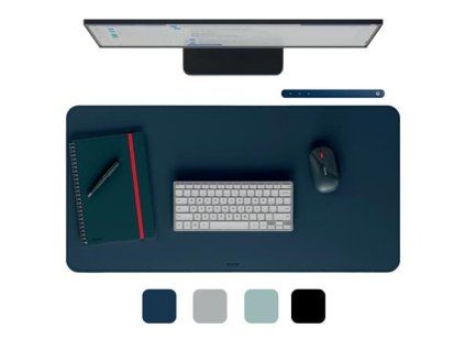 LEITZ podložka na stůl 40x80 cm tm. modrá