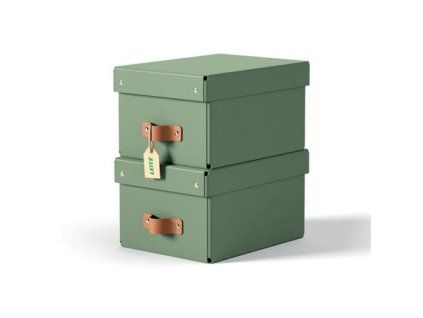 LEITZ úložný box, karton, velikost S, 2 ks zelený