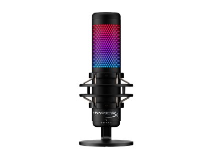 HyperX QuadCast S - USB Microphone (Black-Grey) - RGB Lighting (HMIQ1S-XX-RG/G) - Mikrofon