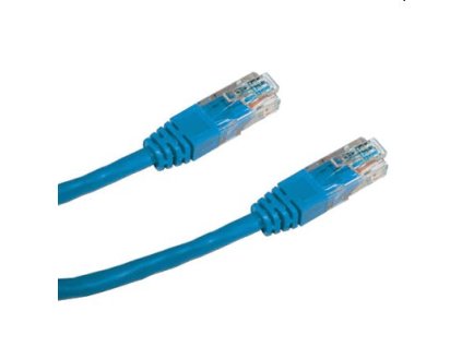 DATACOM Patch cord UTP CAT6 0,25m modrý