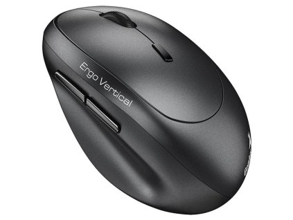 Genius Ergo 8350S, Myš, bezdrátová, optická, vertikální, 2400DPI, 6 tlačítek, tichá, Copilot,2,4GHz,Bluetooth 5.3, šedá