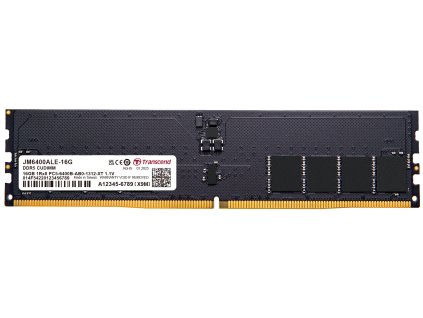 Transcend paměť 16GB JM DDR5 6400 CU-DIMM 1Rx8 2Gx8 CL52 1.1V