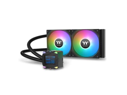 THERMALTAKE Vodní chladič LA240-S ARGB, 2x120mm ARGB, LGA1851, AM5, černá
