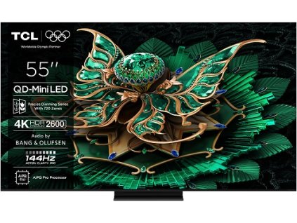 TCL 55C7K SMART TV 55" QLED/4K UHD/Mini LED/144Hz/4xHDMI/USB/LAN/GoogleTV POŠKOZENÁ KRABICE