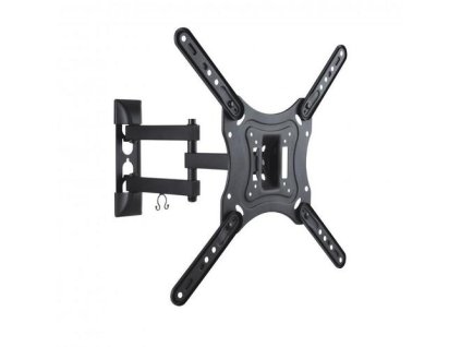 SBOX LCD-443 otočný nástěnný držák s náklonem a dvojitým ramenem pro LCD 23-55" (58-140cm), do 30kg, VESA od 100x100 do 400x400, černý (revolving wall mount with tilt and double arm)