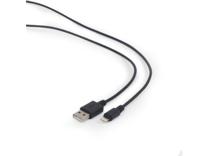 GEMBIRD CABLEXPERT Kabel USB 2.0 Lightning (IP5 a vyšší) nabíjecí a synchronizační kabel, 2m, černý