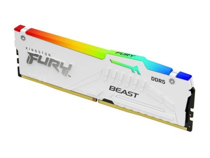 KINGSTON 32GB 6000MT/s DDR5 CL30 DIMM FURY Beast White RGB EXPO