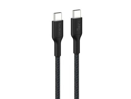 Belkin BOOST CHARGE PRO USB-C/USB-C kabel 240W, 1m, černý - odolný