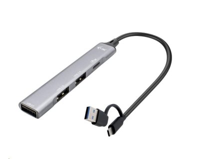 i-tec USB-A/USB-C Metal HUB 1x USB-C 3.1 + 3x USB 2.0