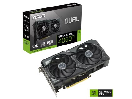 BAZAR - ASUS VGA NVIDIA GeForce DUAL RTX 4060 Ti 8G SSD OC, RTX 4060 Ti, 8GB GDDR6, 3xDP, 1xHDMI - Po opravě (Komplet)
